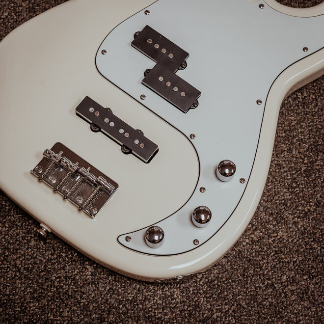 Squier Standard Precision PJ Bass Guitar Loaded Body, White