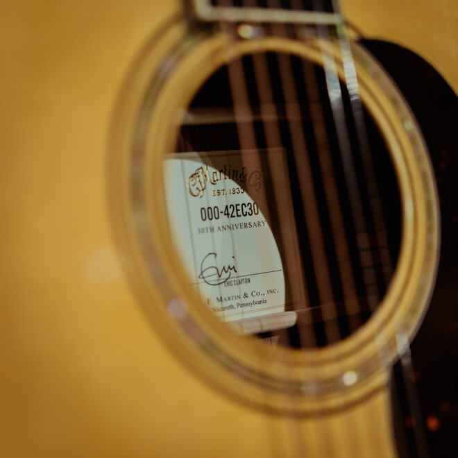 Martin 000-42EC Eric Clapton LTD 30th Anniversary Acoustic Guitar, Spruce/Guatemalan Rosewood, w/Hardshell Case