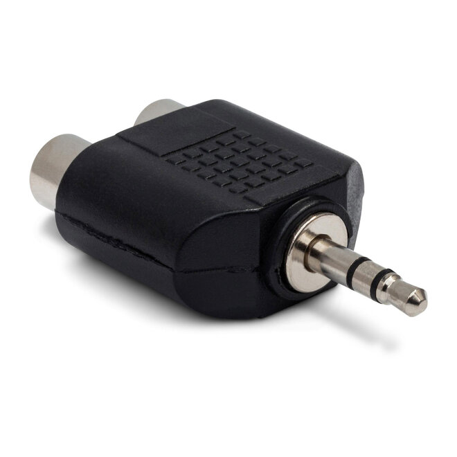 Hosa GRM-193 Dual RCA Female to 3.5mm TRS Male Adaptor