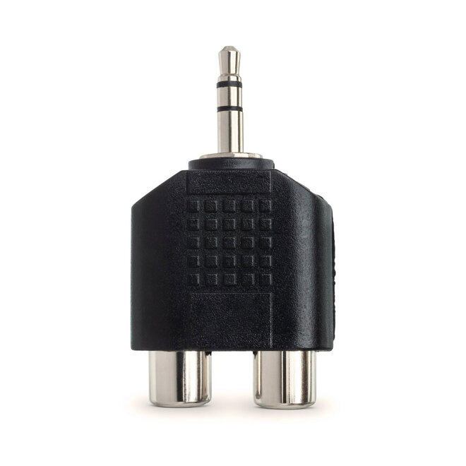 Hosa GRM-193 Dual RCA Female to 3.5mm TRS Male Adaptor