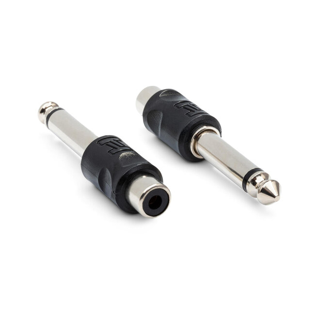 Hosa GPR-101 RCA Female to 1/4" TS Male Adaptor (2 Pack)