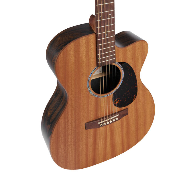 Martin OMC-X2E Ziricote Special Acoustic-Electric Guitar, Solid Sapele/Ziricote HPL, w/Gigbag