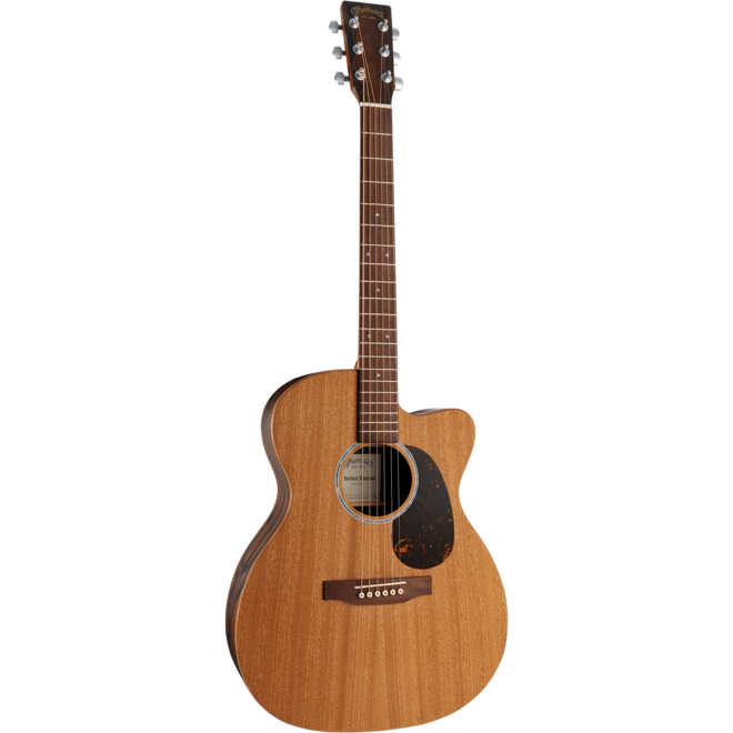 Martin OMC-X2E Ziricote Special Acoustic-Electric Guitar, Solid Sapele/Ziricote HPL, w/Gigbag
