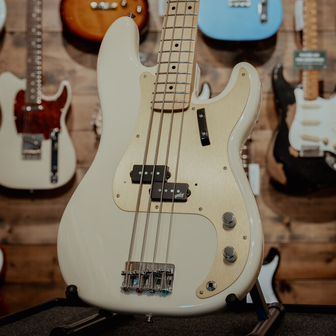 Fender JB Custom Precision Bass, Maple Fingerboard, Arctic White