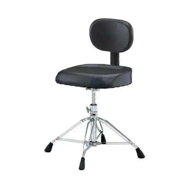 Yamaha DS950BR Heavy Weight Double Braced Drum Throne, Bench-Style Square Seat, w/Backrest, 4 Leg