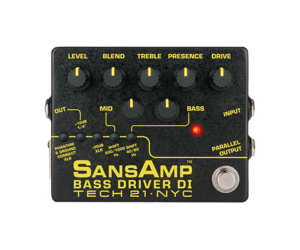 Tech 21 SansAmp Bass Driver DI Pedal, V2 - Janzen Brothers