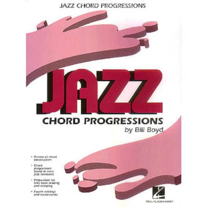 Hal Leonard Jazz Chord Progressions Piano Method by Bill Boyd