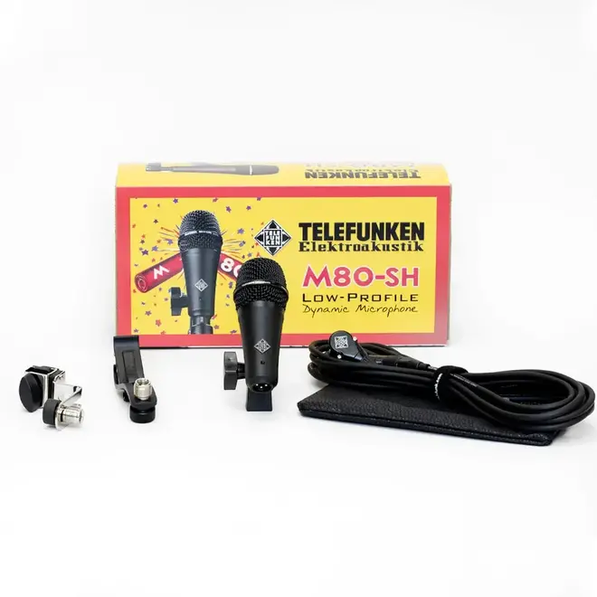 Telefunken M80-SH Low Profile Dynamic Microphone, Black