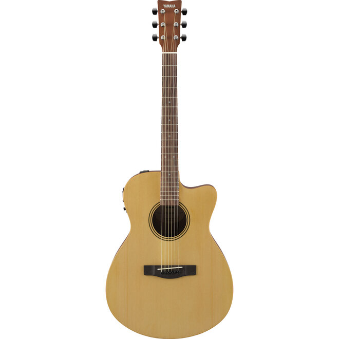 Yamaha FSX400C Concert Cutaway Acoustic-Electric Guitar, Natural Satin