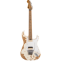 Charvel Limited Edition Henrik Danhage Signature Pro-Mod So-Cal Style 1 Electric Guitar, Maple Fingerboard, White Relic, w/Hardfoam Gigbag