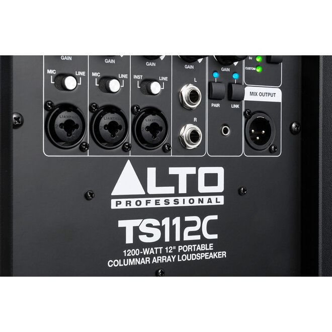 Alto TS112C 1200W Portable Column Array PA Speaker, w/Digital Mixer & Bluetooth