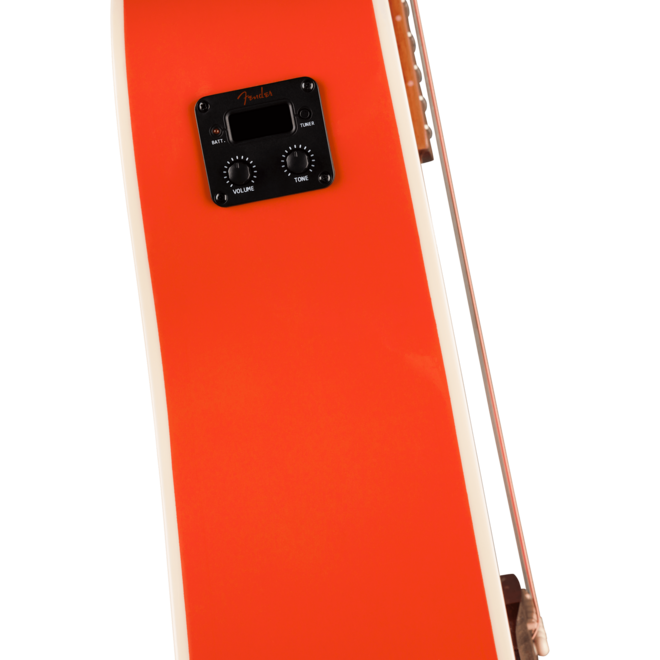 Fender California Standard Redondo Cutaway Acoustic-Electric Guitar, Spruce/Sapele, Fiesta Red