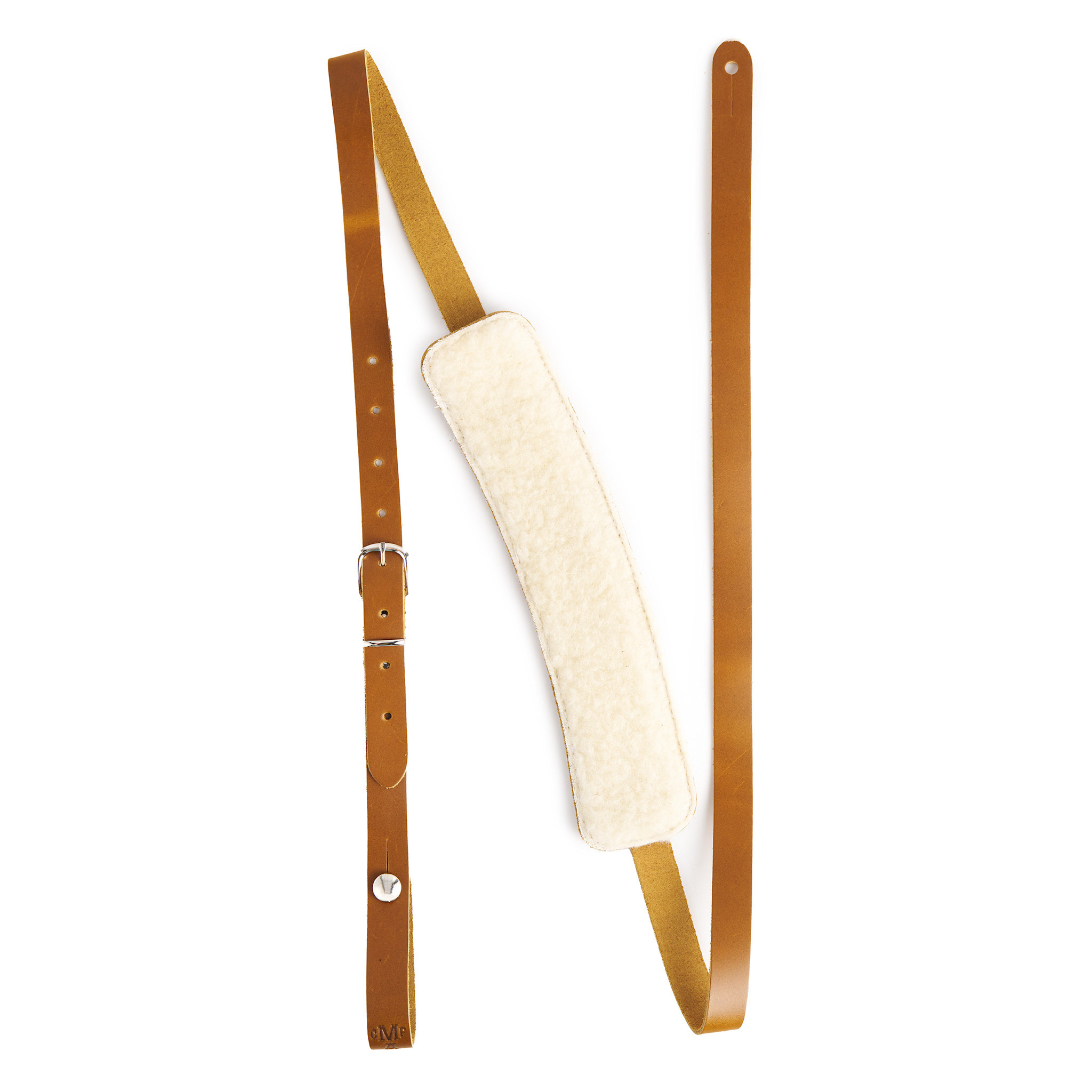 Martin Vintage Leather Acoustic Guitar Strap w/Padded Slider, Tan