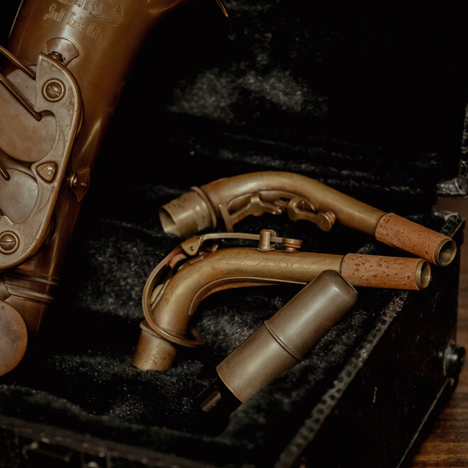 Cannonball Big Bell Stone Series Alto Saxophone, Aged Brass w/Case