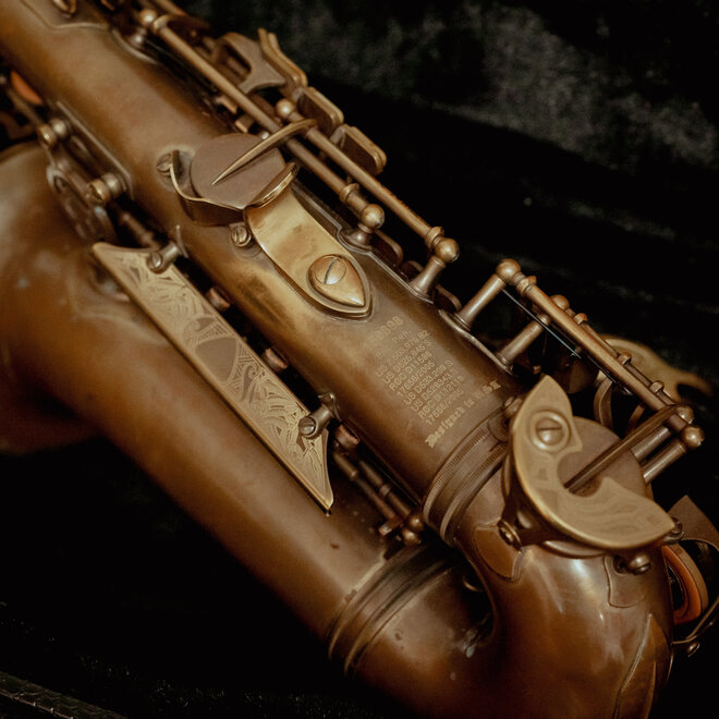 Cannonball Big Bell Stone Series Alto Saxophone, Aged Brass w/Case