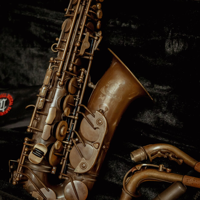 Cannonball Big Bell Stone Series Alto Saxophone, Aged Brass w/Case