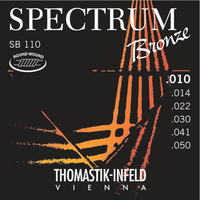 Thomastik Infeld Spectrum Bronze Acoustic Guitar Strings, 10-50 Extra Light