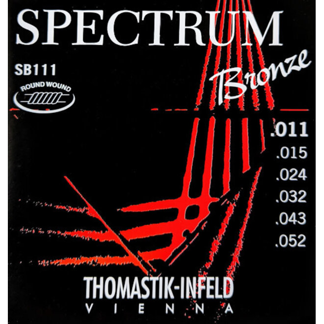 Thomastik Infeld Spectrum Bronze Acoustic Guitar Strings, 11-52 Light