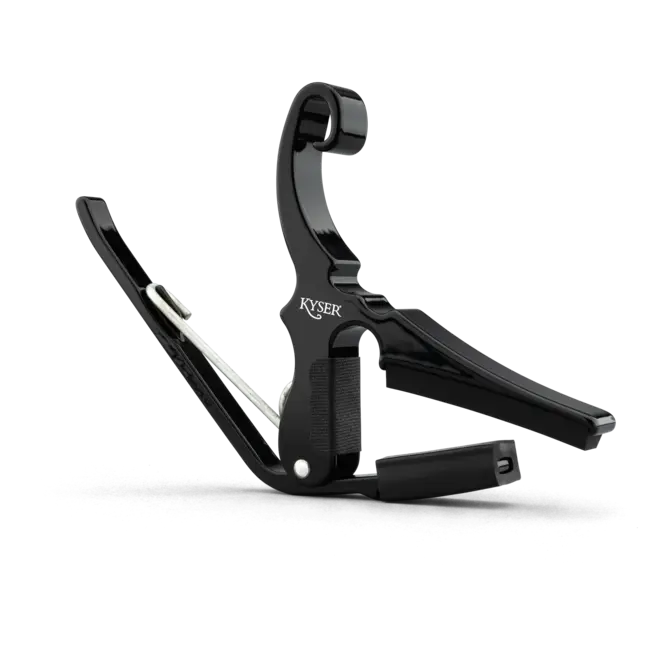 Kyser Quick-Change Drop-D Acoustic Guitar Capo, Black