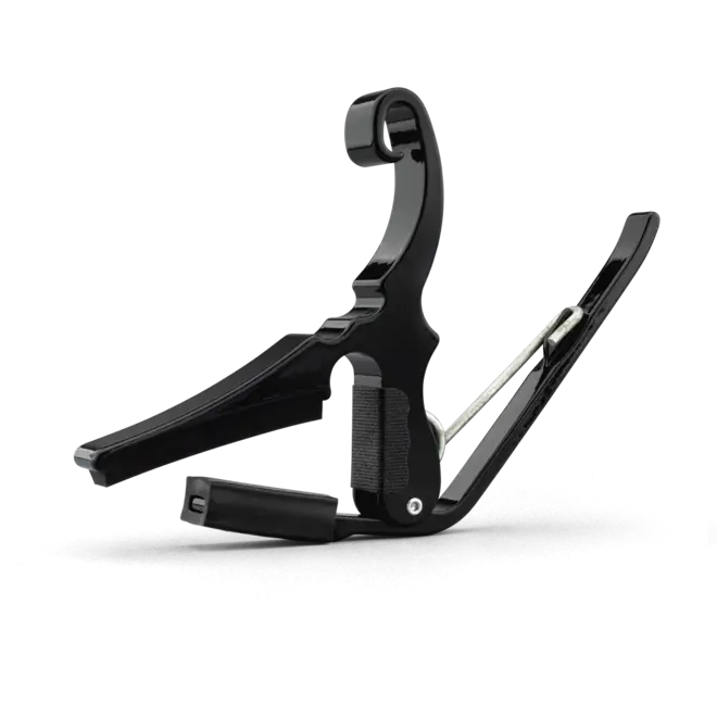 Kyser Quick-Change Drop-D Acoustic Guitar Capo, Black