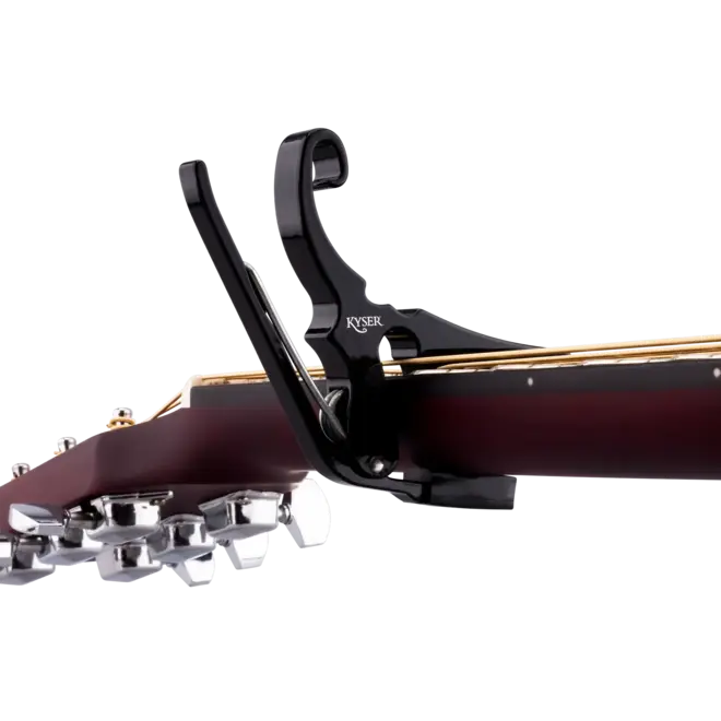 Kyser Quick-Change Drop-D Acoustic Guitar Capo, Black