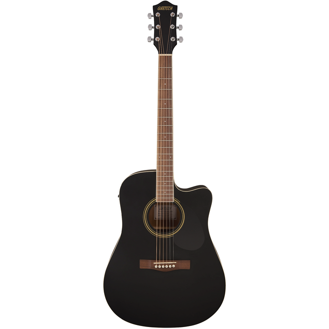 Gretsch Prelude D100CE Dreadnought Cutaway Acoustic-Electric Guitar, Black