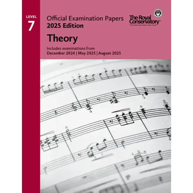 RCM 2025 Examination Papers, Level 7 Theory