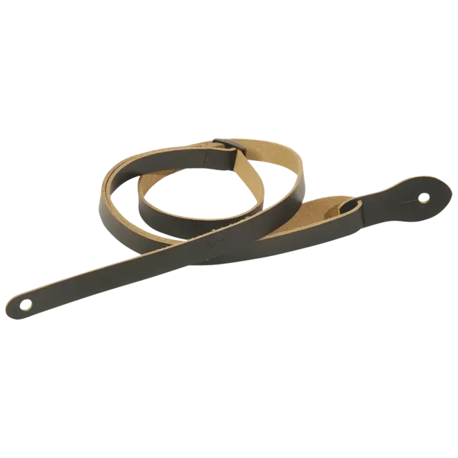 Levy's 1/2" Leather Mandolin Strap, Black