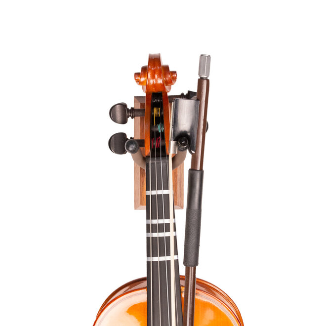 String Swing Hardwood Wall Mount Violin Hanger, Walnut