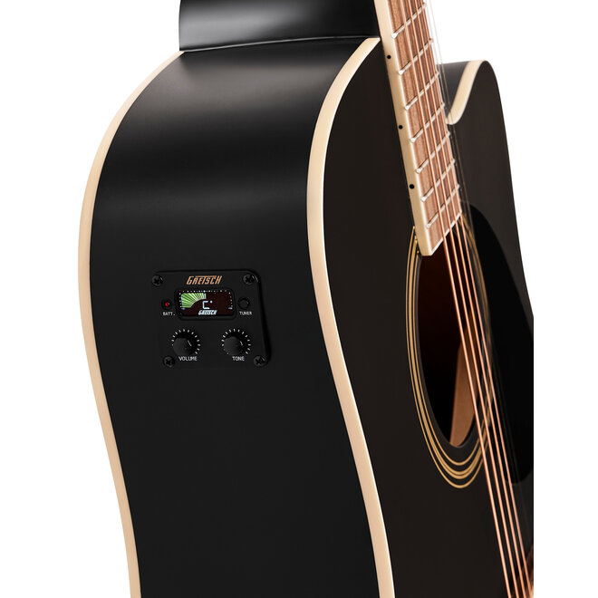 Gretsch Prelude D100CE Dreadnought Cutaway Acoustic-Electric Guitar, Black