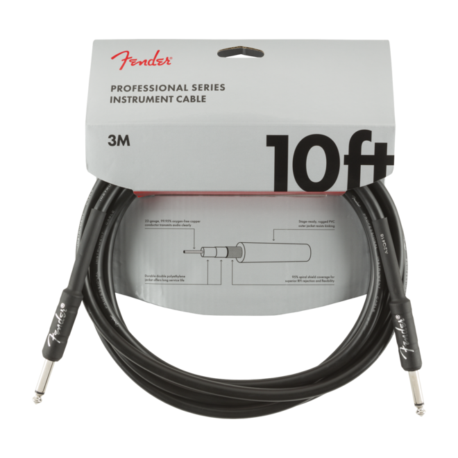 Fender Professional Series Instrument Cable, Black