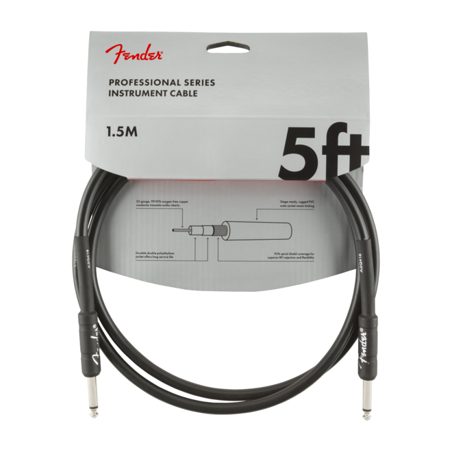Fender Professional Series Instrument Cable, Black