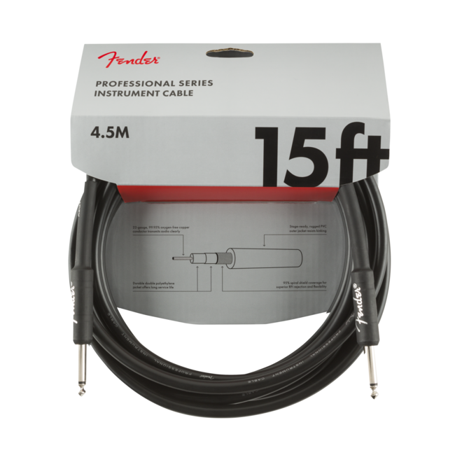 Fender Professional Series Instrument Cable, Black