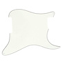 Stratocaster Blank Pickguard, 4 Hole, 3 Ply, Aged White