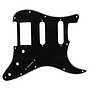 Stratocaster Pickguard, 11 Hole, HSS, 3 Ply, Black