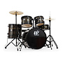 Westbury W465T 400 Series 5-Piece Studio Drum Set, Black Woodgrain, w/Hardware & Throne