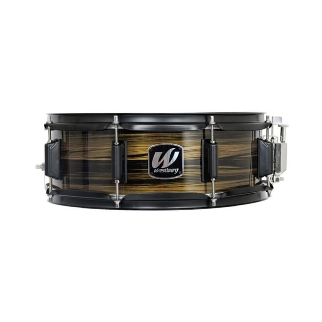 Westbury W465T 400 Series 5-Piece Studio Drum Set, Black Woodgrain, w/Hardware & Throne