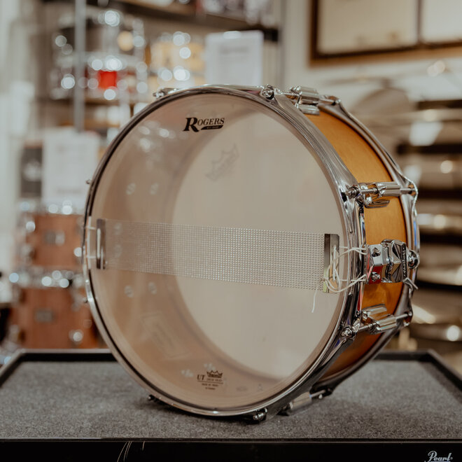 Rogers 14x6.5 Powertone Snare Drum, Satin Fruitwood