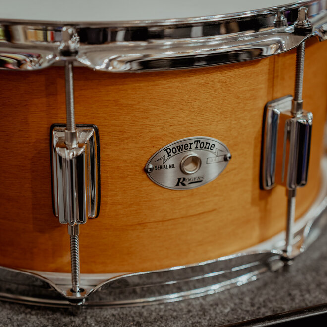 Rogers 14x6.5 Powertone Snare Drum, Satin Fruitwood