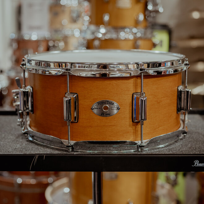Rogers 14x6.5 Powertone Snare Drum, Satin Fruitwood