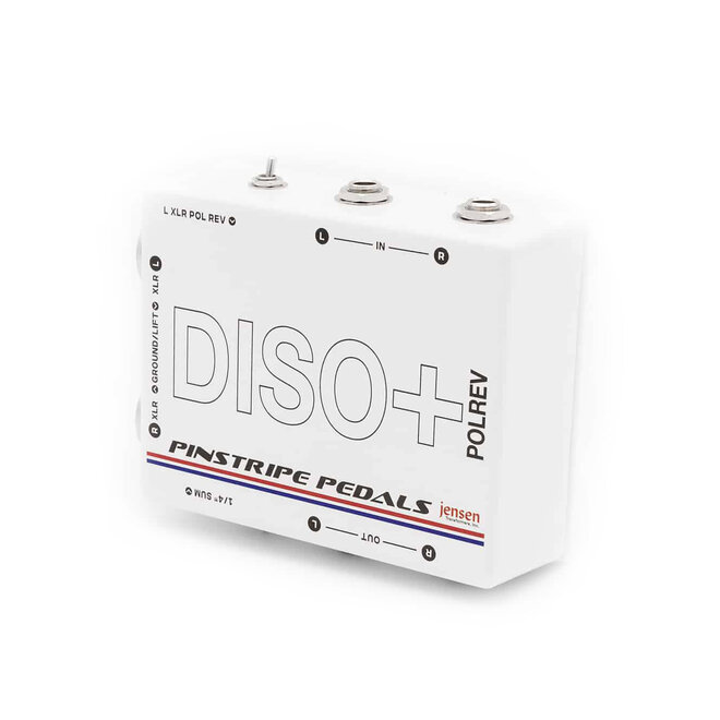 Pinstripe DISO+ POLREV Stereo Line Isolator, w/XLR Polarity Reverse Switch