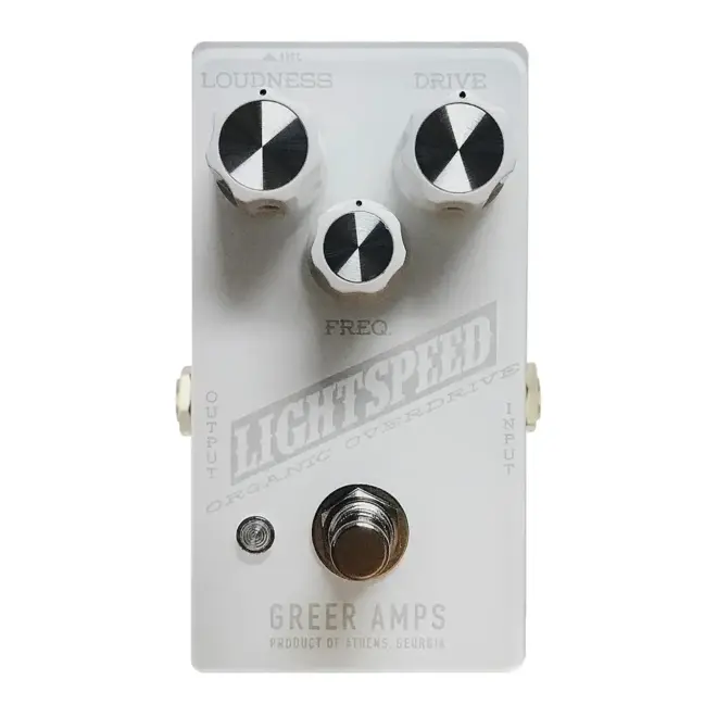 Greer Amps Lightspeed Organic Overdrive Pedal, Snowblind