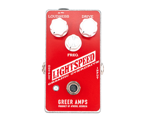 Greer Amps Lightspeed Organic Overdrive Pedal, Canuck Red - Janzen
