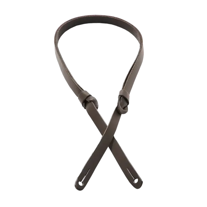 Levy's 1/2" Veg-Tan Leather Mandolin Strap, Dark Brown