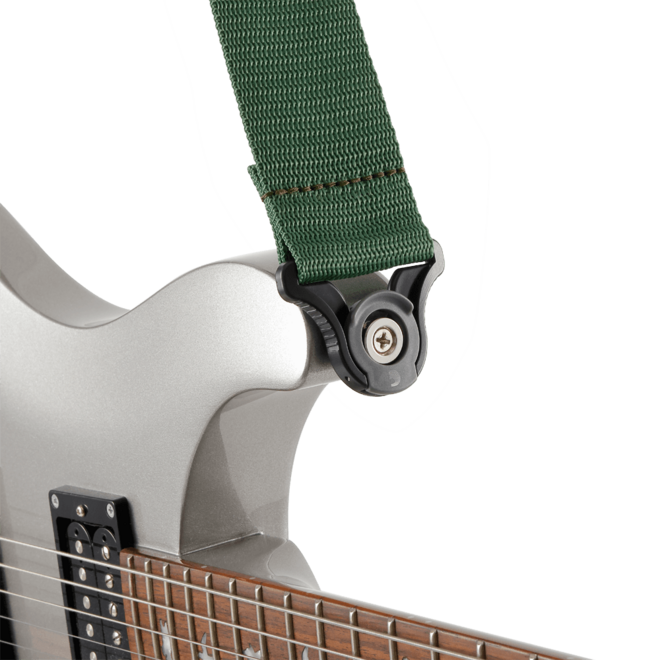 D'Addario 2” Auto Lock Polypro Guitar Strap, Green