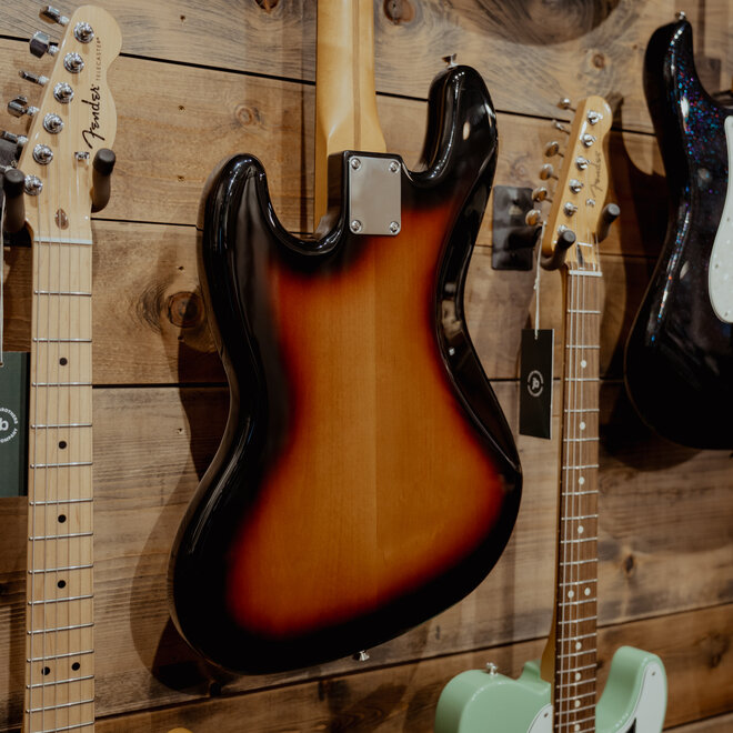Fender JB Custom Fretless Jazz PJ Bass, Pau Ferro Fingerboard, 3-Color Sunburst