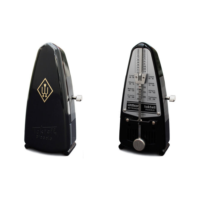 Wittner Taktell Piccolo Plastic Case Metronome, Black