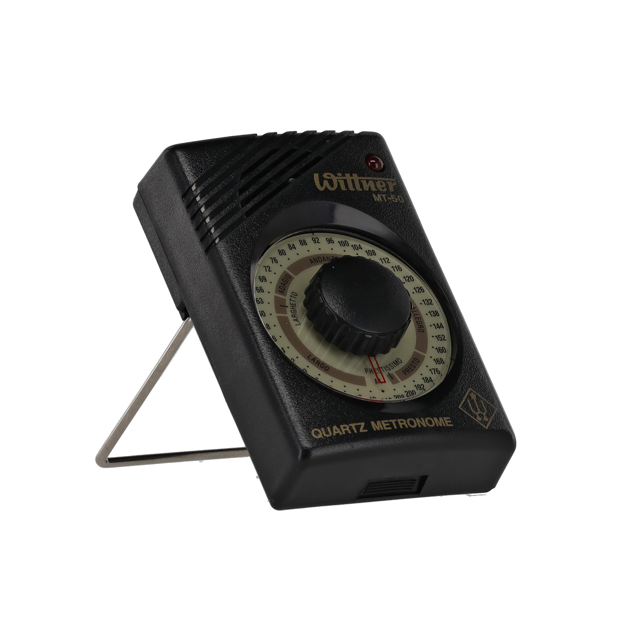 Wittner MT-50 Quartz-Metronoom - 40-208 slagen/minuut - 39 Tempo keuze posities - LED & luidspreker display - A 440 Hz stemtoon - oortelefoon - op batterijen (batterij niet inbegrepen
