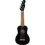 Fender Venice Soprano Ukulele, Walnut Fingerboard, Black
