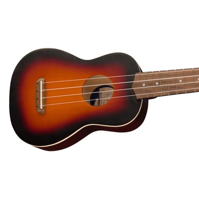 Fender Venice Soprano Ukulele, Walnut Fingerboard, 2-Color Sunburst